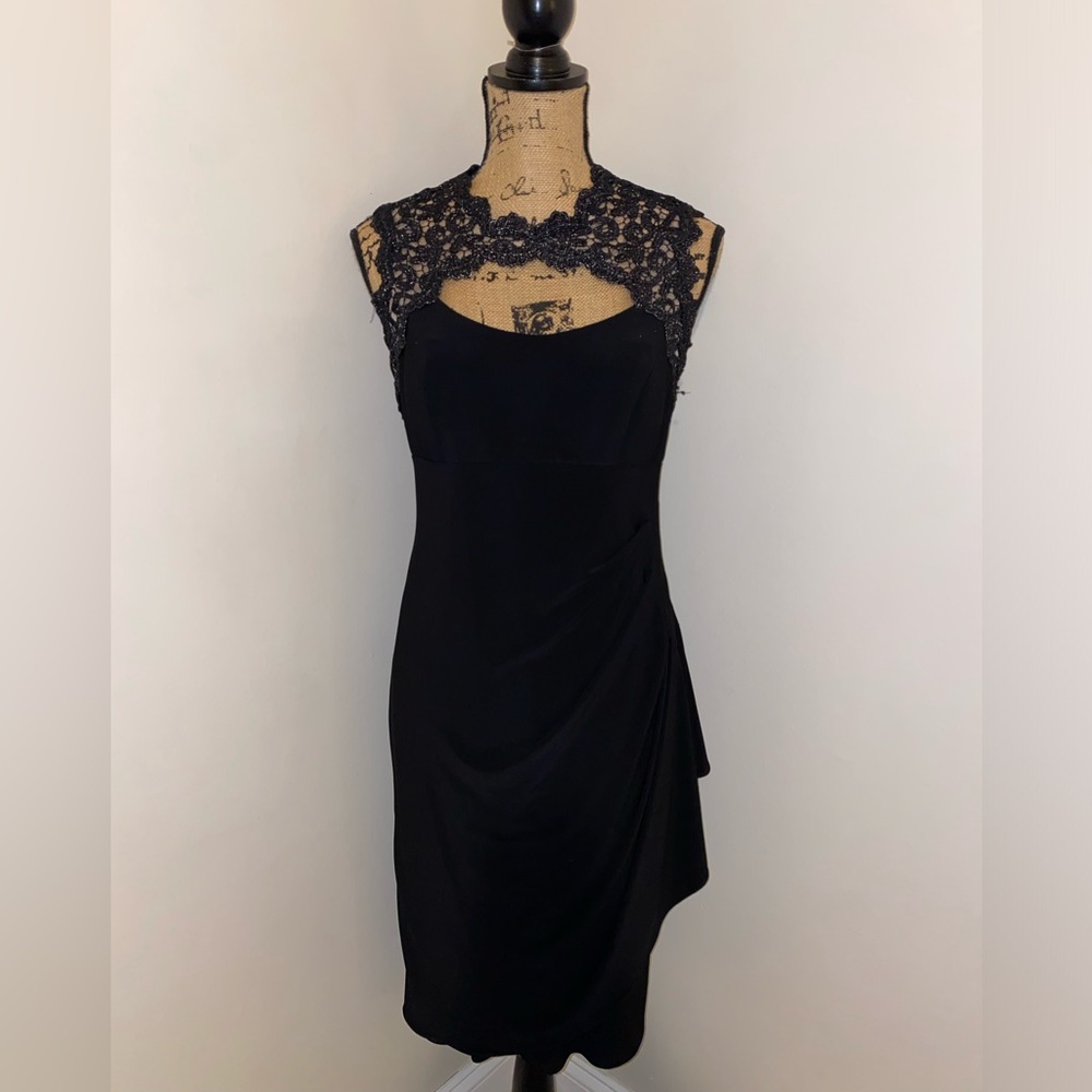 Cache Black Lace Dress - Picture 3 of 16